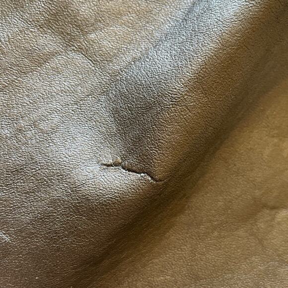 VTG Rafael Whimsy Goth Open Front Dolman Sleeve Retro Leather Jacket Medium - Picture 8 of 10